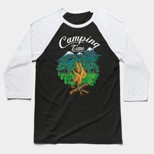 Camping time Baseball T-Shirt